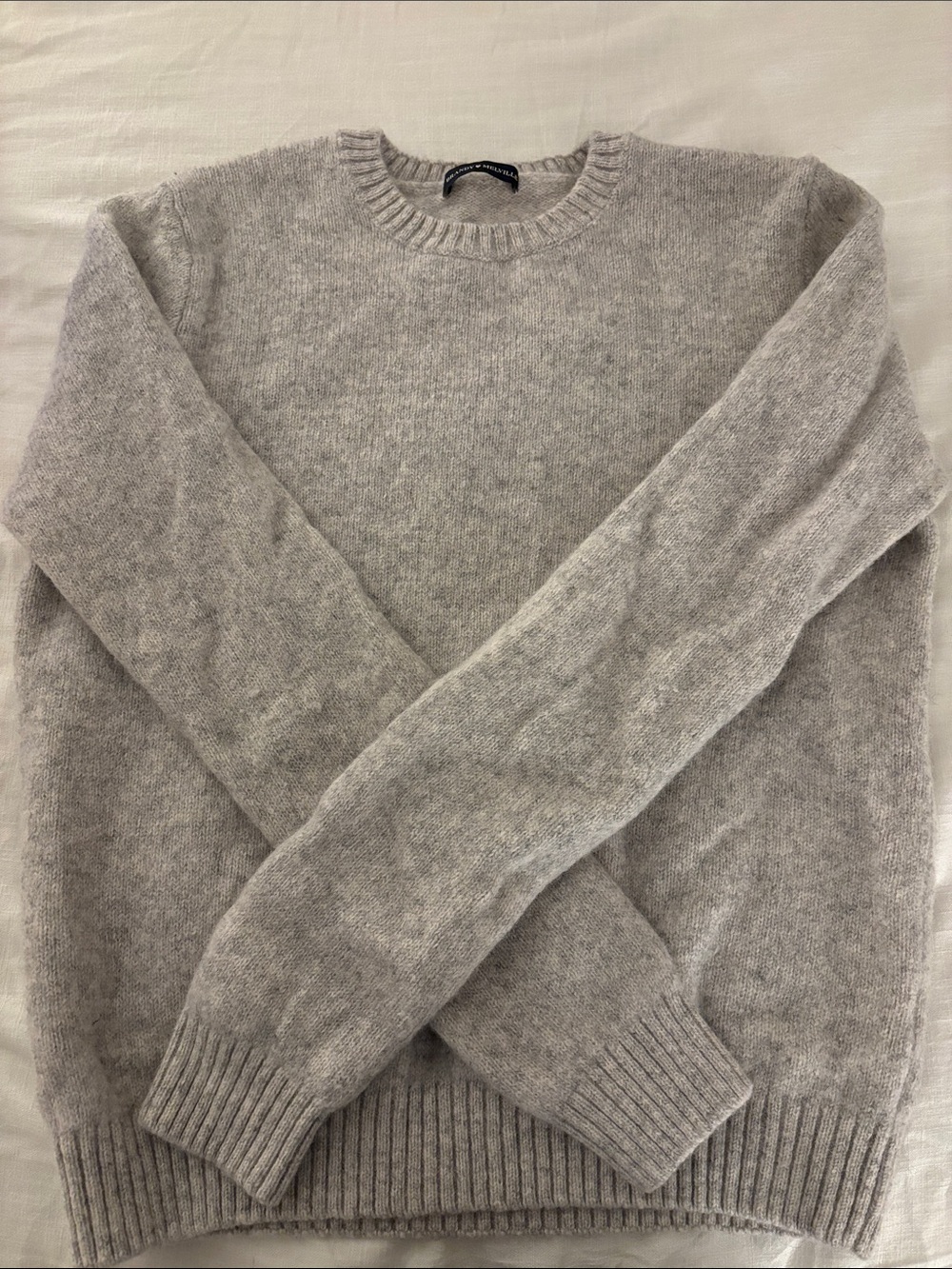Brandy Melville Light Gray Crewneck Sweater